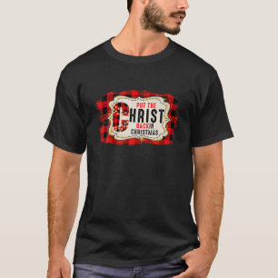 Christus zurück in die Weihnachtsbotschaft Jesus  T-Shirt