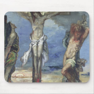 Christus zwischen den zwei Dieben, c.1870 Mousepad
