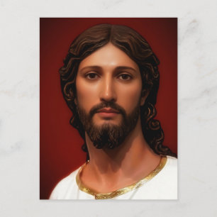 Christuskopf von Mark Edward Westerfield nach MB Postkarte
