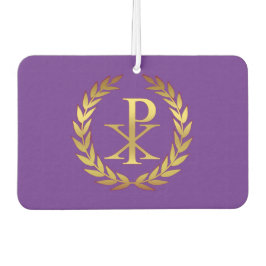 Christusmonogramm durch Duftstoff Autolufterfrischer