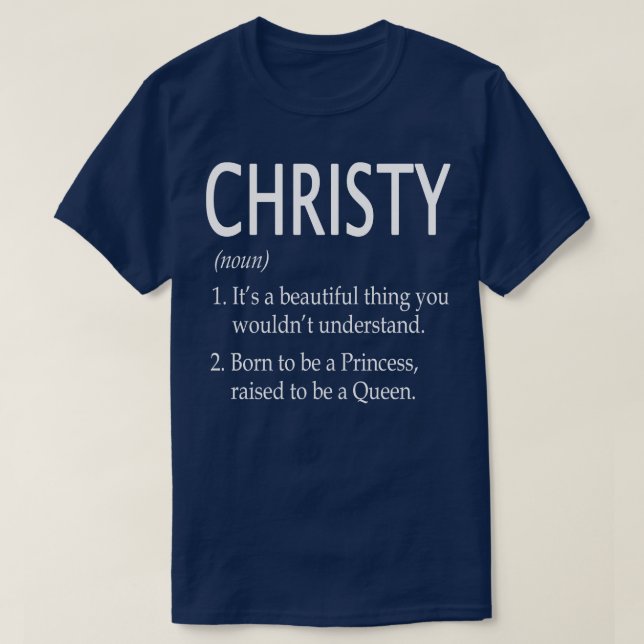 Christy Name Gift 77 T-Shirt (Design vorne)