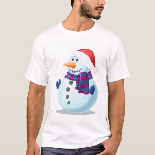 Chritmas Snowman T - Shirt (Vorderseite)