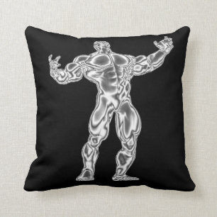 Chrom-Bodybuilder-Amerikaner MoJo Kissen