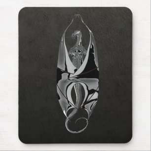 Chrom-Drache Mousepad