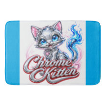 Chrom-Kätzchen-Badezimmer-Matte