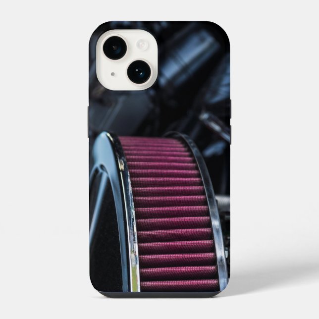 Chrom-Lufteinlass iPhone 14 Hülle (Rückseite)
