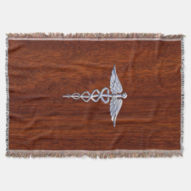 Chrom mag Caduceus-medizinische Decke (Vorderseite)
