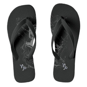 Chrom Steinbock Tierkreiszeichen auf Hevelius Flip Flops