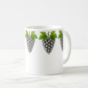 Chrom-Trauben-Muster Kaffeetasse