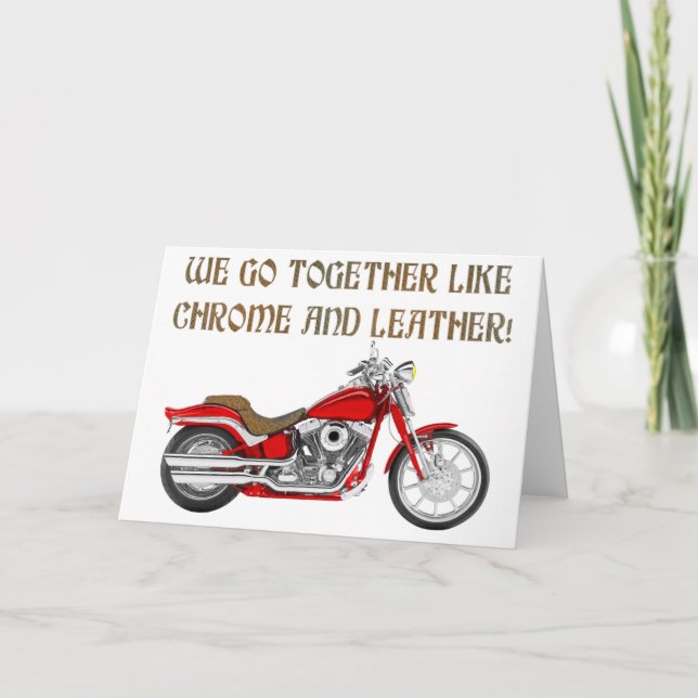 CHROM UND LEDER KARTE (Vorderseite)