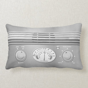 Chrom-Vintager Radio Lendenkissen