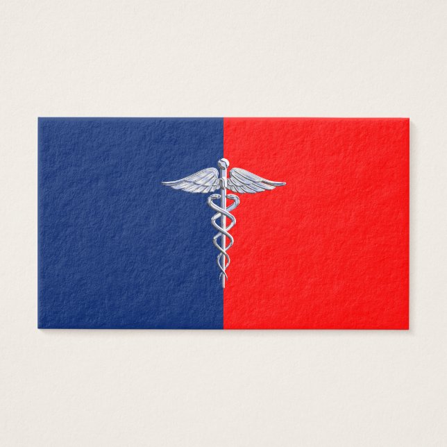 Chrom wie Caduceus Medical Symbol League (Vorderseite)