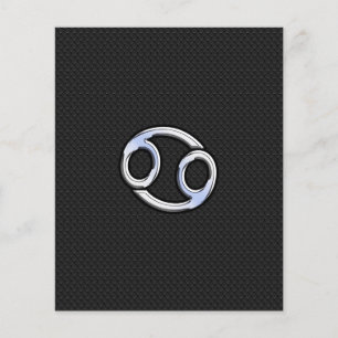 Chrom wie das Krebs-Sternzeichen Flyer