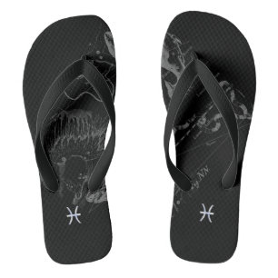 Chrom wie das Sternzeichen Fische auf Hevelius Flip Flops