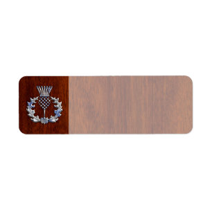 Chrom wie Thistle auf Mahogany Holzstil