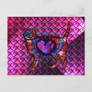 Chroma Calico Hearty Postcard Postkarte