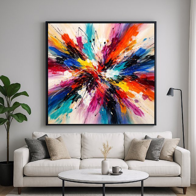 Chroma-Farbexplosion - Abstrakte Kunst Poster (Von Creator hochgeladen)