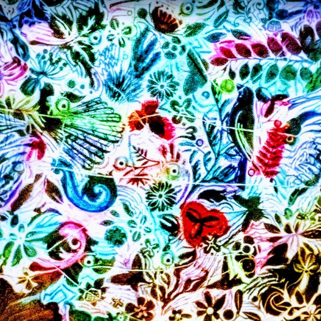 "Chroma Flora" 16x16 Kissen (Von Creator hochgeladen)