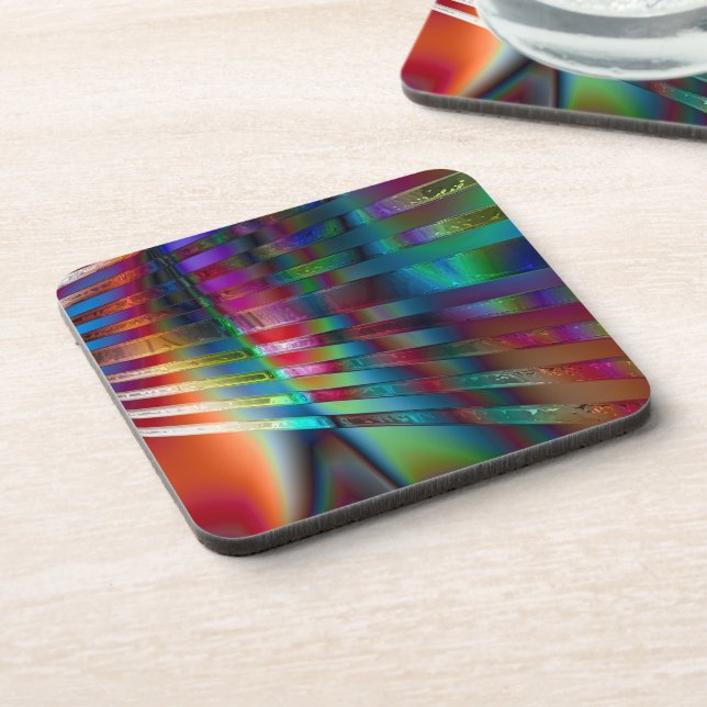 Chroma Rays Getränkeuntersetzer (Linke Seite)