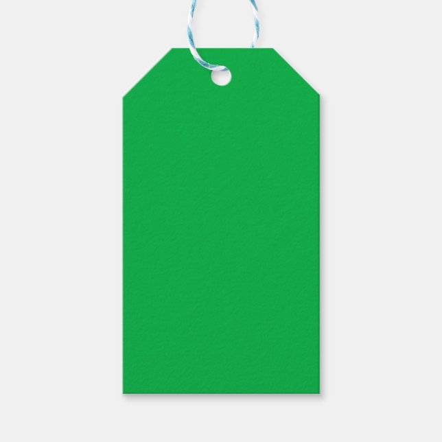 Chroma-Schlüsselfarbe Grün Geschenkanhänger (Vorderseite)
