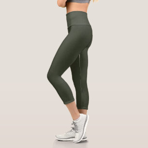 Chroma Textura - Leggings Capri à taille haute en