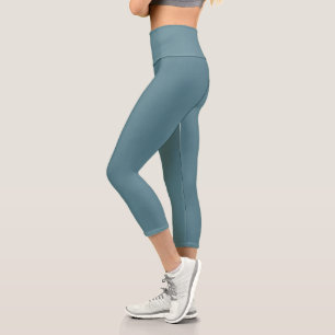 Chroma Textura - Leggings Capri Paon