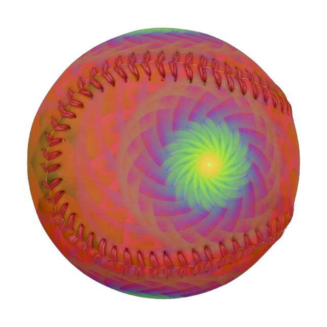 Chromabloom – Spirale aus Licht und Bewegung Baseball (Vorderseite Links)