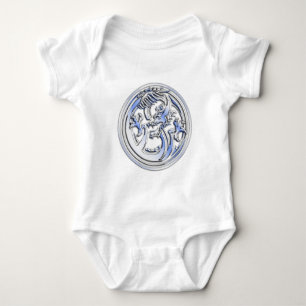 Chromart Drache-Abzeichen auf Baby Strampler
