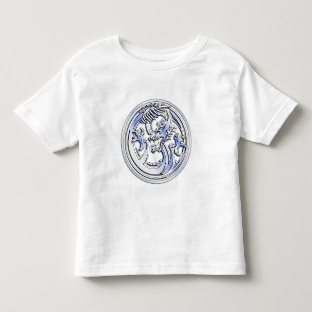 Chromart Drache-Abzeichen auf Kleinkind T-shirt (Vorderseite)