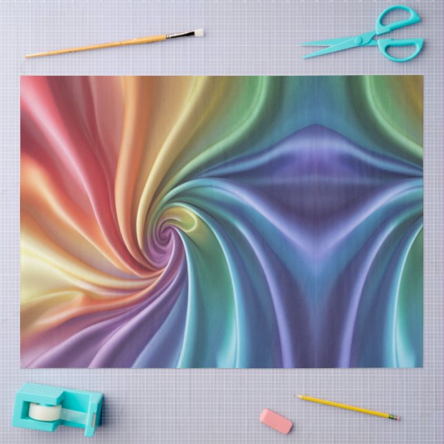 Chromaspirale Blüte Seidenpapier (Basteln)