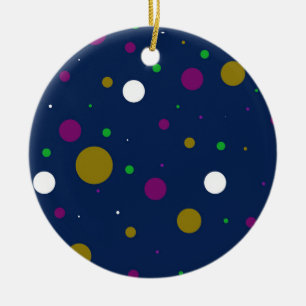 Chromatic Confetti Keramik Ornament