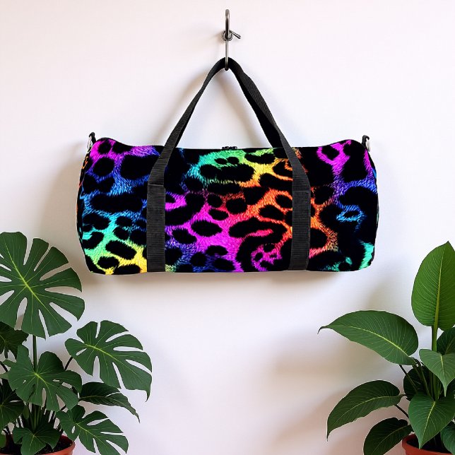 Chromatic Fur Leopard Print  Duffle Bag (Von Creator hochgeladen)
