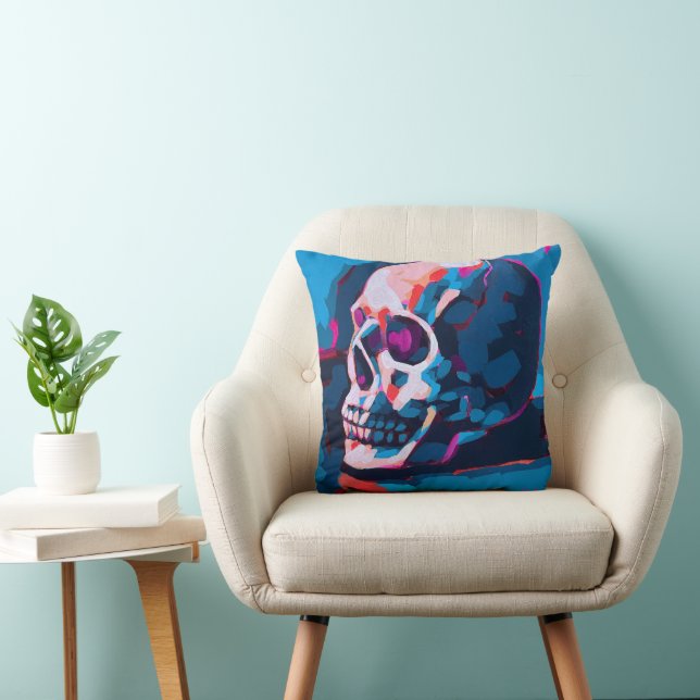 Chromatic Skull Painting Kissen (Stuhl )