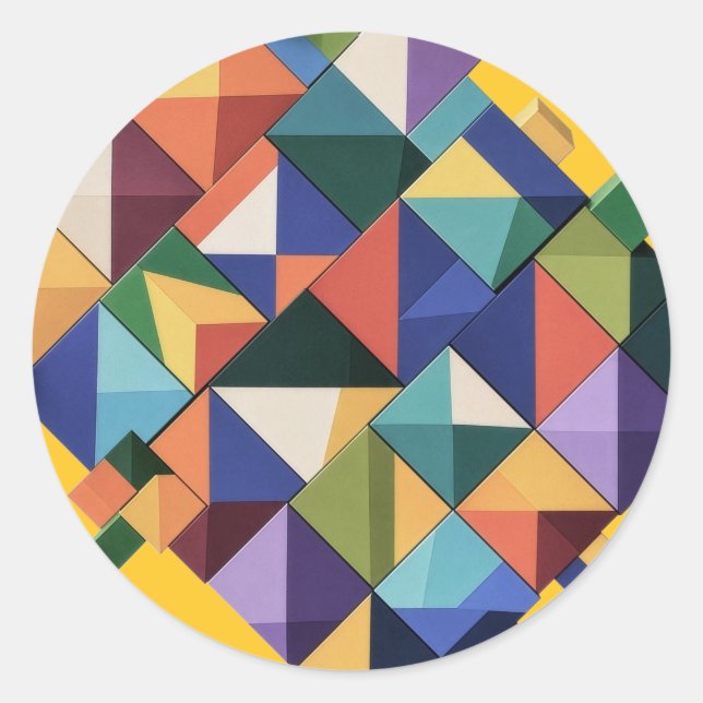 Chromatic Structure Runder Aufkleber (Vorderseite)
