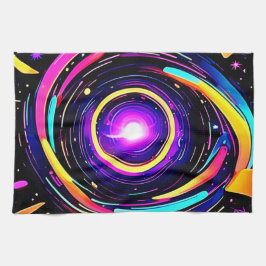 Chromatic Vortex Art Geschirrtuch