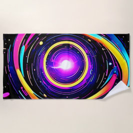 Chromatic Vortex Art Strandtuch