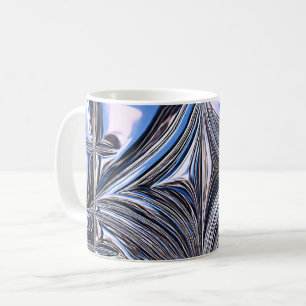 Chromatische Chrome-Symphonie Kaffeetasse