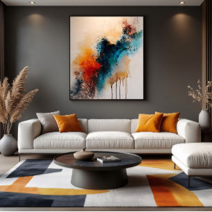 Chromatische Explosion Acryl-Wandkunst Leinwanddruck