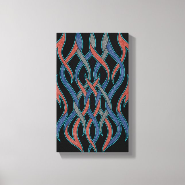 Chromatische Fäden Leinwand (Vorderseite)