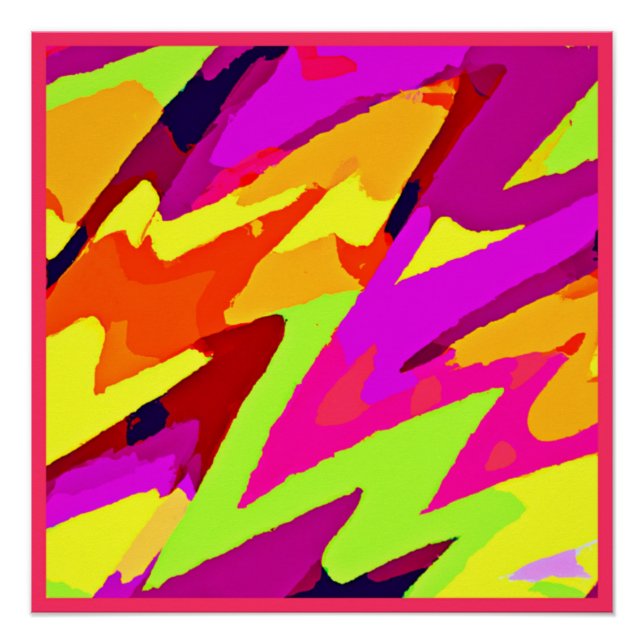 Chromatische Kunstfusion Poster (Vorderseite)