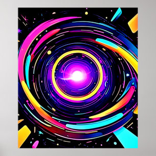 Chromatische Vortex-Kunst Poster
