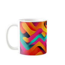 Chromatische Wellen – Abstract Art Tasse