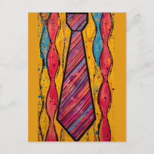 Chromatischer Rhythmus Schlips Postkarte
