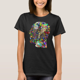 Chromatisches Abstraktes, prismatisch gefärbtes Ob T-Shirt