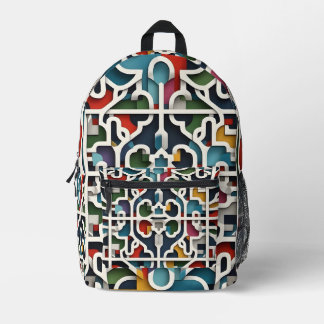 Chromatisches Maze Bedruckter Rucksack