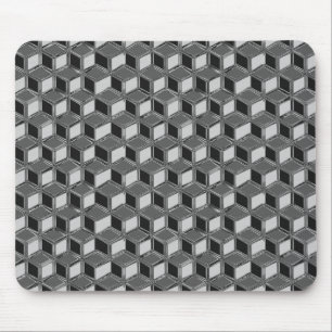 Chrome-3-d-Boxen - Hämatigrau Mousepad