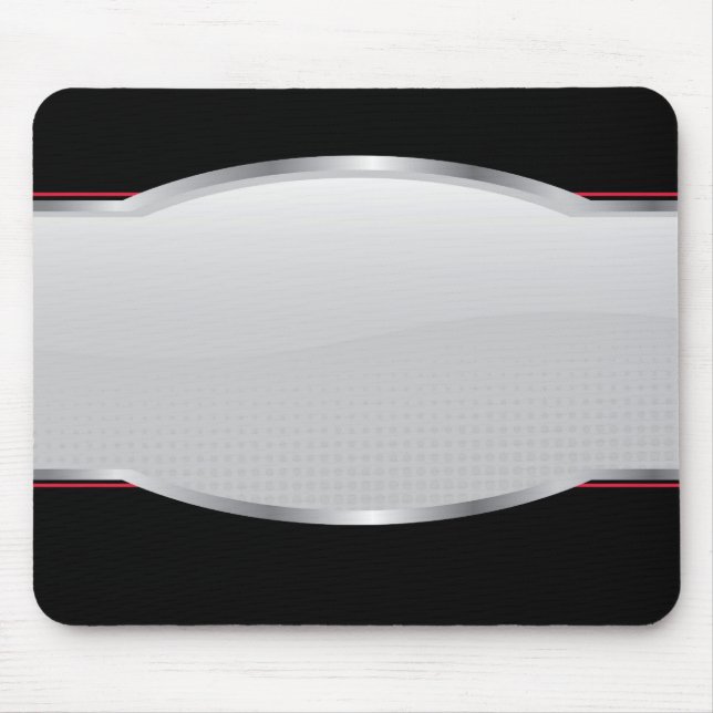 Chrome abgeschrägtes Layout Mousepad (Vorne)
