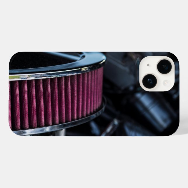 Chrome Air Intake Case-Mate iPhone 14 Hülle (Rückseite (Horizontal))