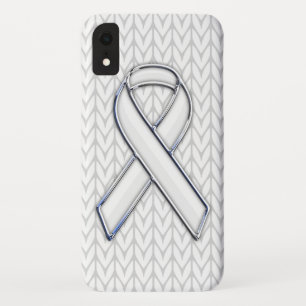 Chrome auf dem "White Strick Ribbon Awareness Prin Case-Mate iPhone Hülle