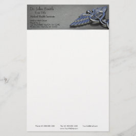 Chrome Beruflich Medical Caduceus - Stationery Briefpapier